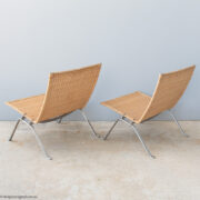 wicker PK22 lounge chair by Poul Kjaerholm for Fritz Hansen
